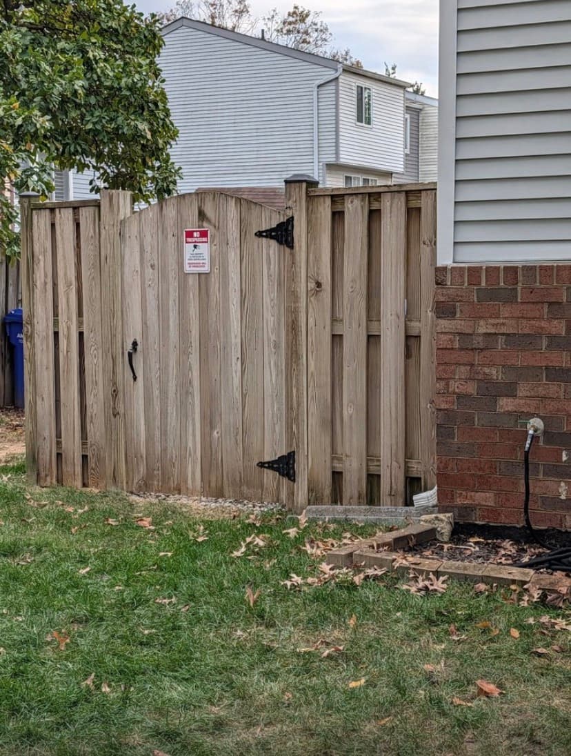 Fence cleaning results