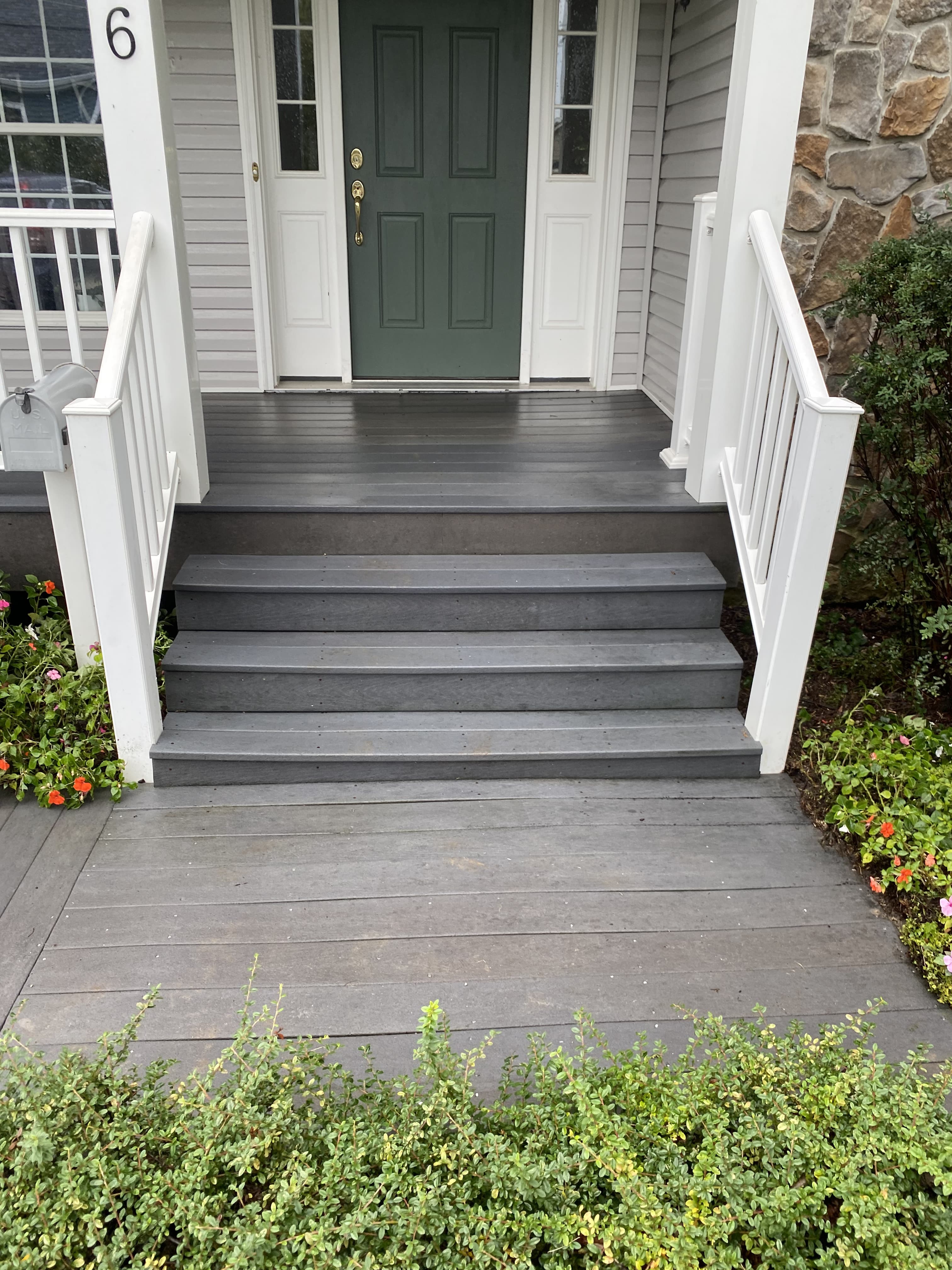 Clean patio and deck area
